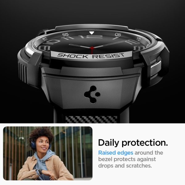 SPIGEN RUGGED ARMOR PRO GALAXY WATCH 6 CLASSIC (47 MM)  BLACK - Image 16